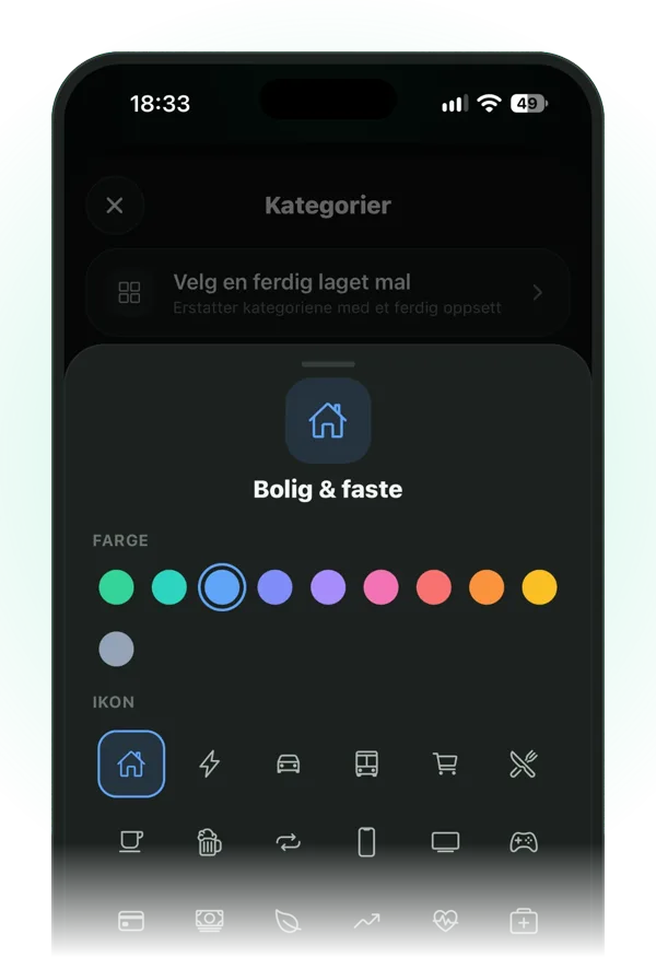 Gjør malen til din